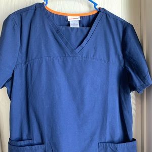Scrub Star scrub set Navy Blue L top XL bottom